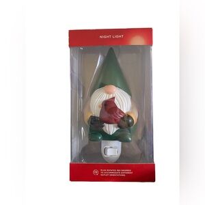 St. Nicholas Square Gnome Night Light with Cardinal Design New In Box